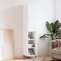 Thumbnail for Highboard Weiß 34,5x34x180 cm Holzwerkstoff