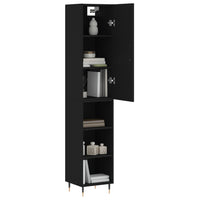 Thumbnail for Highboard Schwarz 34,5x34x180 cm Holzwerkstoff