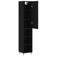Thumbnail for Highboard Schwarz 34,5x34x180 cm Holzwerkstoff