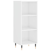 Thumbnail for Highboard Hochglanz-Weiß 34,5x34x180 cm Holzwerkstoff