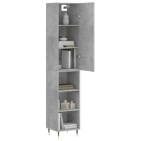 Thumbnail for Highboard Betongrau 34,5x34x180 cm Holzwerkstoff