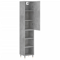 Thumbnail for Highboard Betongrau 34,5x34x180 cm Holzwerkstoff