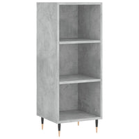 Thumbnail for Highboard Betongrau 34,5x34x180 cm Holzwerkstoff