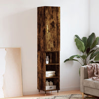 Thumbnail for Highboard Räuchereiche 34,5x34x180 cm Holzwerkstoff