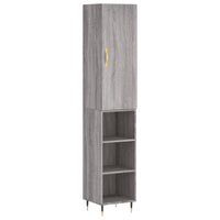 Thumbnail for Highboard Grau Sonoma 34,5x34x180 cm Holzwerkstoff