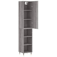Thumbnail for Highboard Grau Sonoma 34,5x34x180 cm Holzwerkstoff