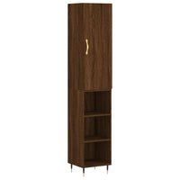 Thumbnail for Highboard Braun Eichen-Optik 34,5x34x180 cm Holzwerkstoff
