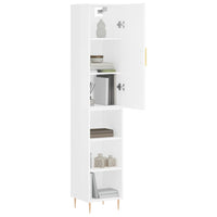 Thumbnail for Highboard Weiß 34,5x34x180 cm Holzwerkstoff