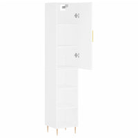 Thumbnail for Highboard Weiß 34,5x34x180 cm Holzwerkstoff