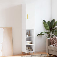 Thumbnail for Highboard Weiß 34,5x34x180 cm Holzwerkstoff