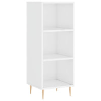 Thumbnail for Highboard Hochglanz-Weiß 34,5x34x180 cm Holzwerkstoff
