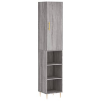 Thumbnail for Highboard Grau Sonoma 34,5x34x180 cm Holzwerkstoff