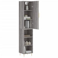 Thumbnail for Highboard Grau Sonoma 34,5x34x180 cm Holzwerkstoff