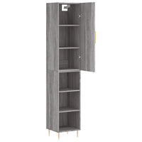 Thumbnail for Highboard Grau Sonoma 34,5x34x180 cm Holzwerkstoff