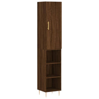 Thumbnail for Highboard Braun Eichen-Optik 34,5x34x180 cm Holzwerkstoff