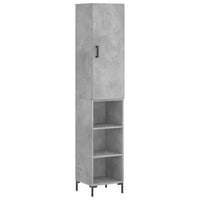 Thumbnail for Highboard Betongrau 34,5x34x180 cm Holzwerkstoff