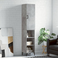 Thumbnail for Highboard Betongrau 34,5x34x180 cm Holzwerkstoff