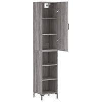Thumbnail for Highboard Grau Sonoma 34,5x34x180 cm Holzwerkstoff