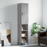 Thumbnail for Highboard Grau Sonoma 34,5x34x180 cm Holzwerkstoff