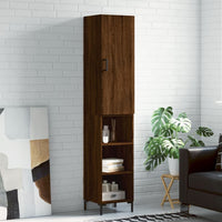 Thumbnail for Highboard Braun Eichen-Optik 34,5x34x180 cm Holzwerkstoff