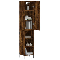 Thumbnail for Highboard Räuchereiche 34,5x34x180 cm Holzwerkstoff