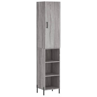 Thumbnail for Highboard Grau Sonoma 34,5x34x180 cm Holzwerkstoff