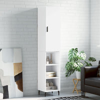 Thumbnail for Highboard Weiß 34,5x34x180 cm Holzwerkstoff
