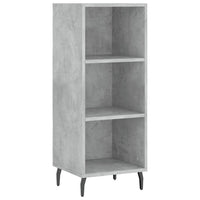 Thumbnail for Highboard Betongrau 34,5x34x180 cm Holzwerkstoff
