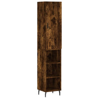 Thumbnail for Highboard Räuchereiche 34,5x34x180 cm Holzwerkstoff