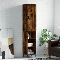 Thumbnail for Highboard Räuchereiche 34,5x34x180 cm Holzwerkstoff