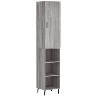 Thumbnail for Highboard Grau Sonoma 34,5x34x180 cm Holzwerkstoff