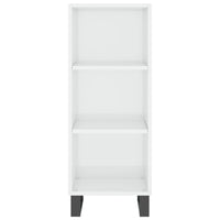 Thumbnail for Highboard Hochglanz-Weiß 34,5x34x180 cm Holzwerkstoff