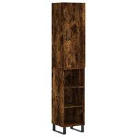 Thumbnail for Highboard Räuchereiche 34,5x34x180 cm Holzwerkstoff