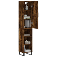 Thumbnail for Highboard Räuchereiche 34,5x34x180 cm Holzwerkstoff