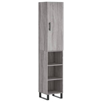 Thumbnail for Highboard Grau Sonoma 34,5x34x180 cm Holzwerkstoff