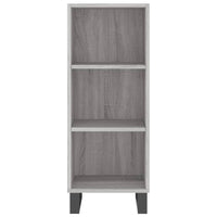 Thumbnail for Highboard Grau Sonoma 34,5x34x180 cm Holzwerkstoff