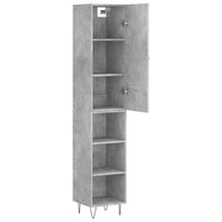 Thumbnail for Highboard Betongrau 34,5x34x180 cm Holzwerkstoff