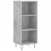 Thumbnail for Highboard Betongrau 34,5x34x180 cm Holzwerkstoff