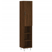 Thumbnail for Highboard Braun Eichen-Optik 34,5x34x180 cm Holzwerkstoff