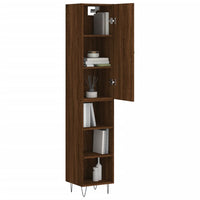 Thumbnail for Highboard Braun Eichen-Optik 34,5x34x180 cm Holzwerkstoff