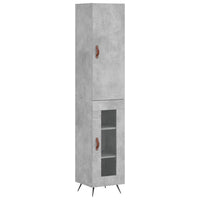 Thumbnail for Highboard Betongrau 34,5x34x180 cm Holzwerkstoff