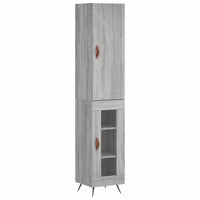 Thumbnail for Highboard Grau Sonoma 34,5x34x180 cm Holzwerkstoff