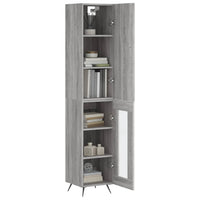 Thumbnail for Highboard Grau Sonoma 34,5x34x180 cm Holzwerkstoff