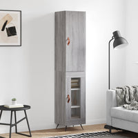 Thumbnail for Highboard Grau Sonoma 34,5x34x180 cm Holzwerkstoff