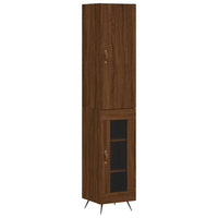 Thumbnail for Highboard Braun Eichen-Optik 34,5x34x180 cm Holzwerkstoff