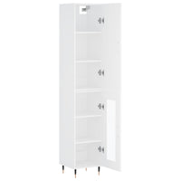Thumbnail for Highboard Weiß 34,5x34x180 cm Holzwerkstoff