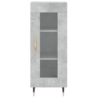 Thumbnail for Highboard Betongrau 34,5x34x180 cm Holzwerkstoff
