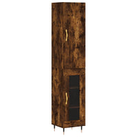 Thumbnail for Highboard Räuchereiche 34,5x34x180 cm Holzwerkstoff