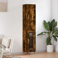 Thumbnail for Highboard Räuchereiche 34,5x34x180 cm Holzwerkstoff