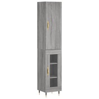 Thumbnail for Highboard Grau Sonoma 34,5x34x180 cm Holzwerkstoff